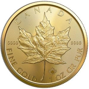 1 oz .9999 Gold Maple Leaf (Year Varies)