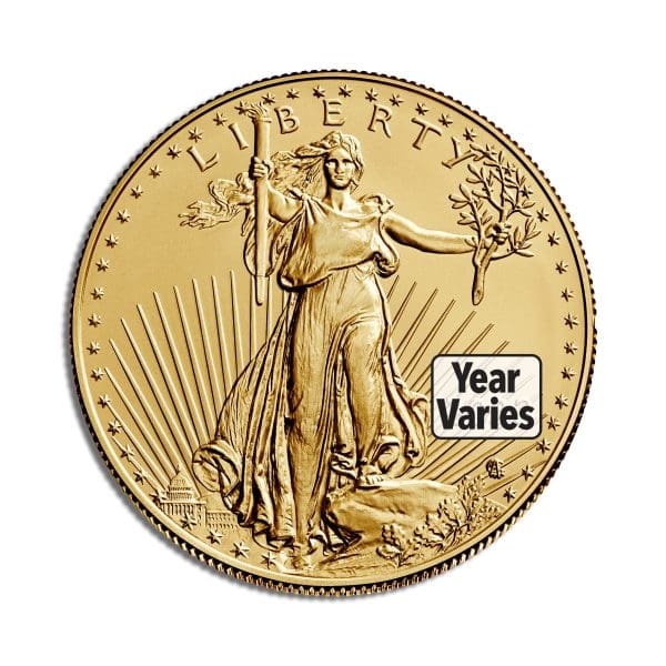 1/10 oz Gold Eagle – BU (Year Varies)