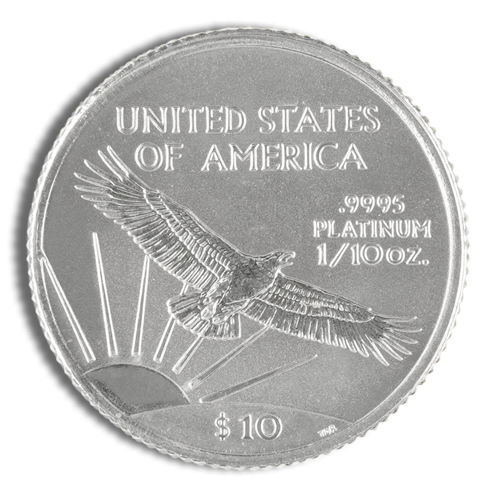 1/10 oz Platinum Eagle - BU (Date Varies) - Image 2