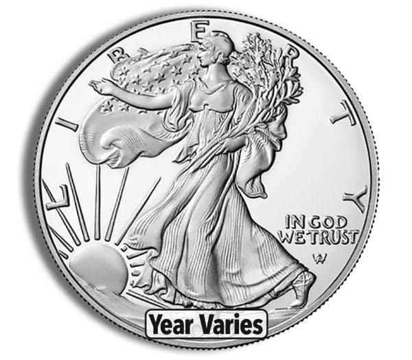 Proof Silver Eagle – Box & COA (Year Varies)
