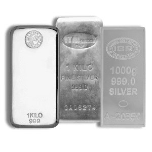 1 Kilo Silver Bar - Design Varies