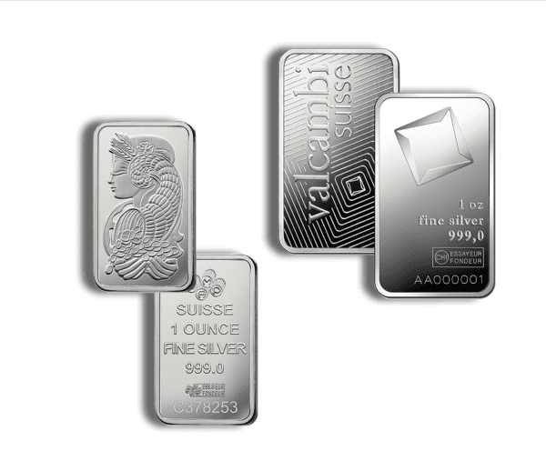 1 oz Silver Bar – Brand Varies – Secondary Market