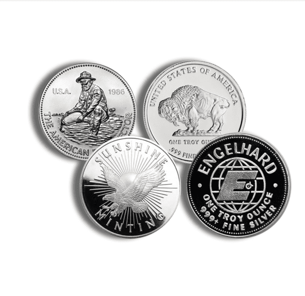 1 oz Silver Round – Design Varies – Secondary Market