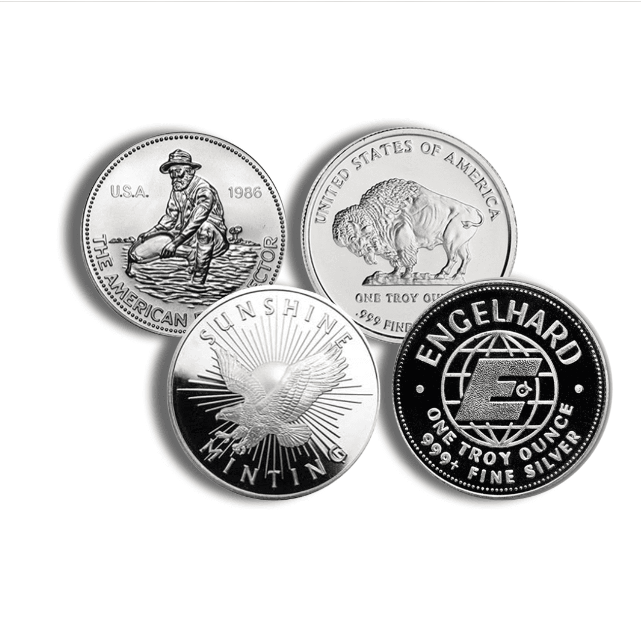 Silver Round 1 oz Silver Round - Design Varies - Secondary Market - Tangible Investments