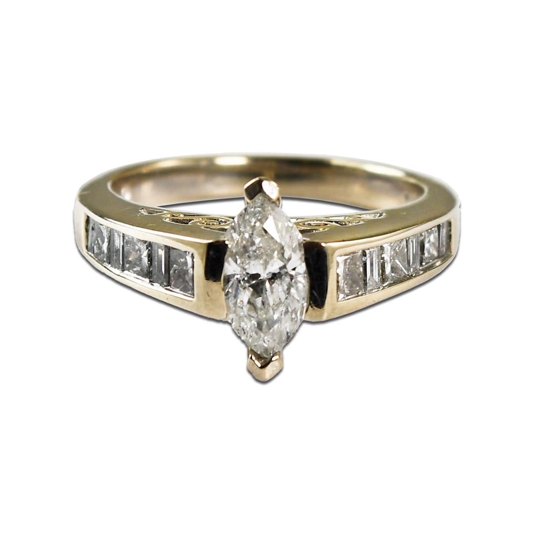 Marquise Diamond Engagement Ring