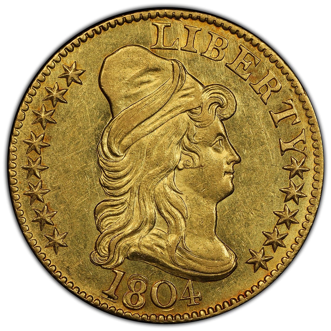 1804 $5 Draped Bust Rare Coin, PCGS MS63