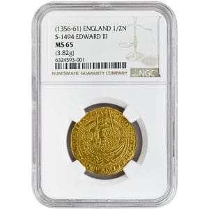 (1327-77) 1/2 Nbl S-1491 Great Britain, NCG MS65