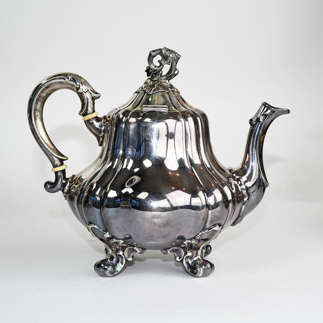 Art Nouveau Four-Piece Tea & Coffee Set 68.46ozt - Image 7