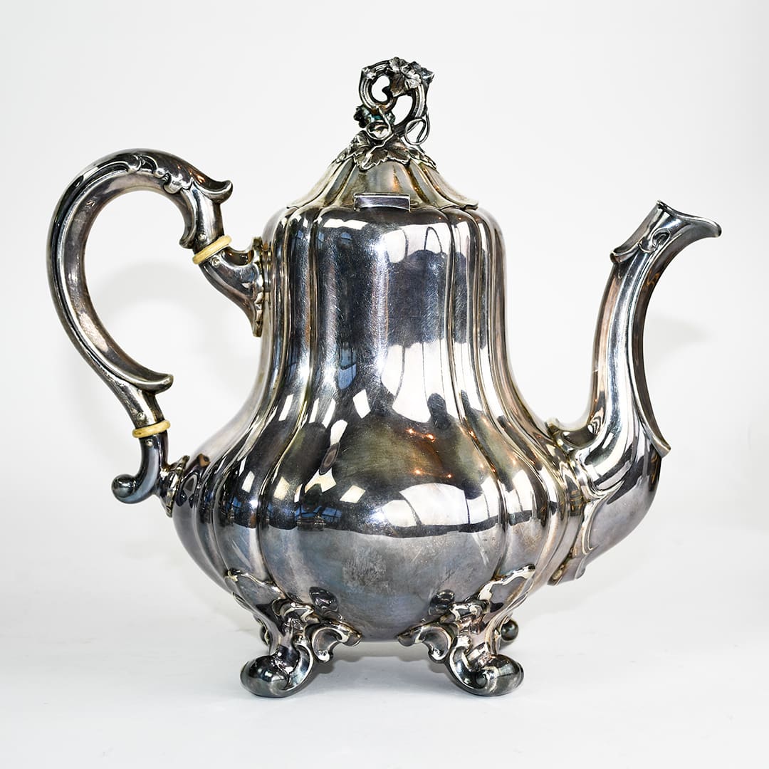 Art Nouveau Four-Piece Tea & Coffee Set 68.46ozt - Image 9