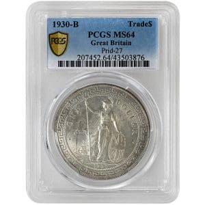 1930-B $1 Trade Dollars, PCGS MS64 Rare Coin
