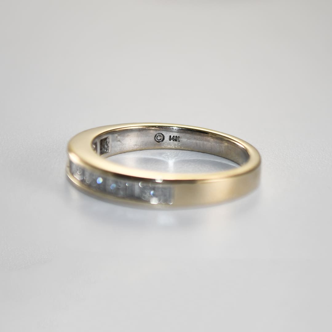 14K White Gold Diamond Band Ring 0.50ct - Image 4
