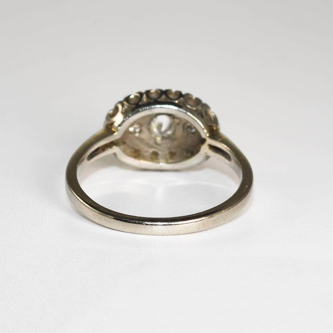 14K White Gold Vintage Diamond Ring 0.25ct - Image 3
