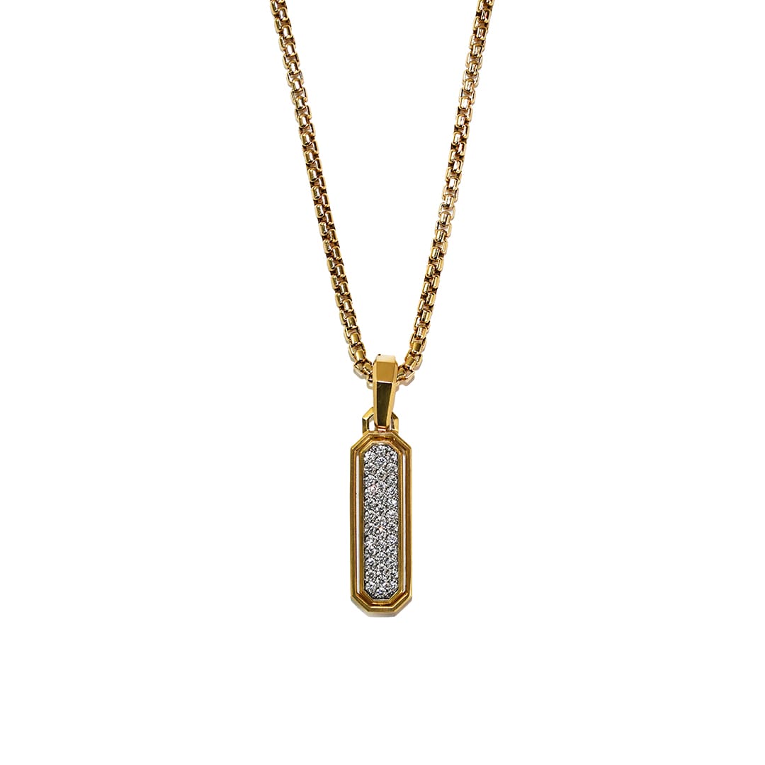 David Yurman Streamline Diamond Pendant in 18K Yellow Gold