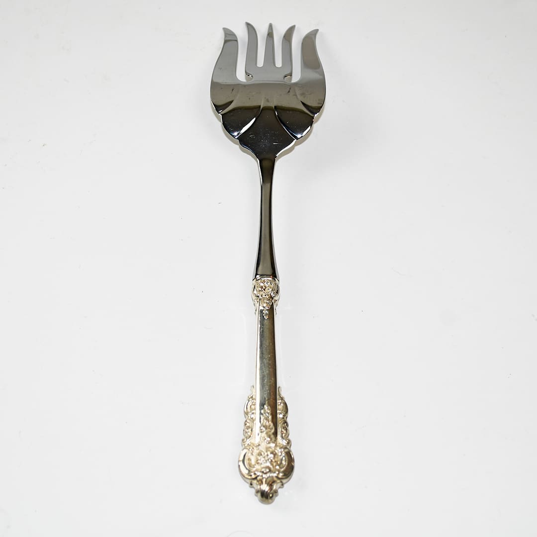 Grande Baroque by Wallace Buffet Fork Sterling Handle 11" - Image 2