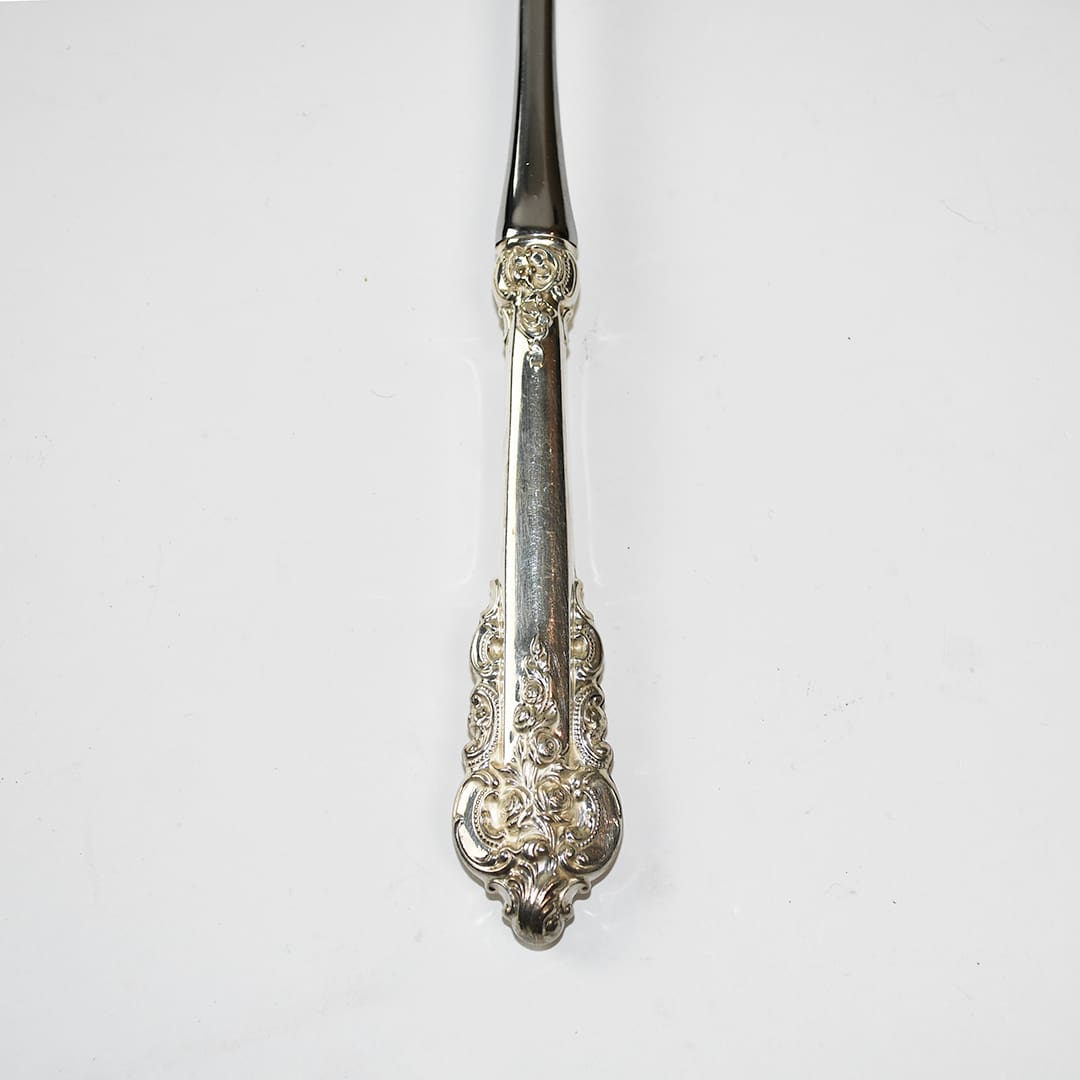 Grande Baroque by Wallace Buffet Fork Sterling Handle 11" - Image 4