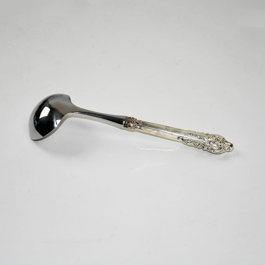 Grande Baroque by Wallace Soup Ladle Sterling Handle 8" - Image 2