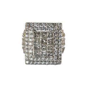 Diamond Cluster Ring