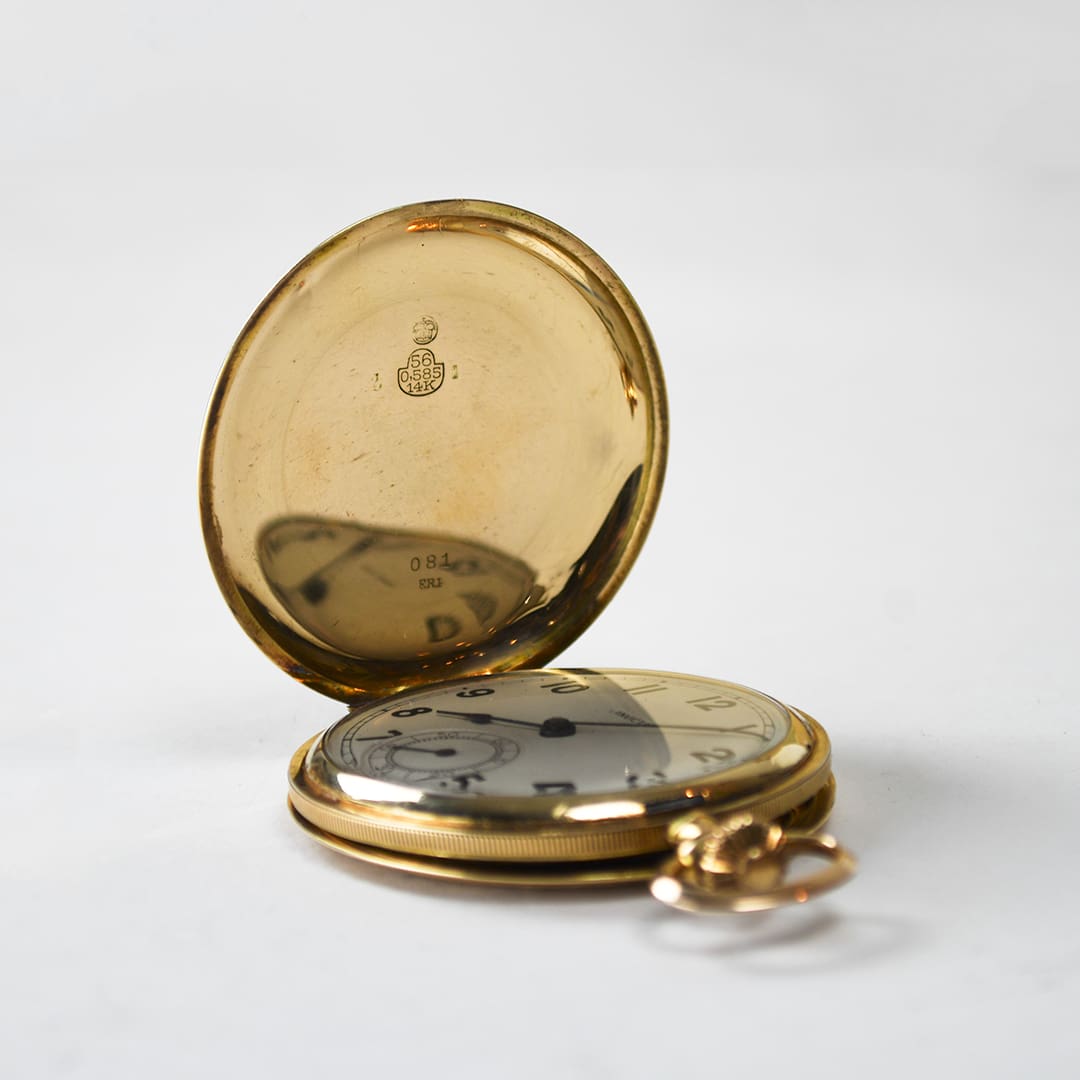 14K Yellow Gold Invicta Pocket Watch 47mm - Image 2