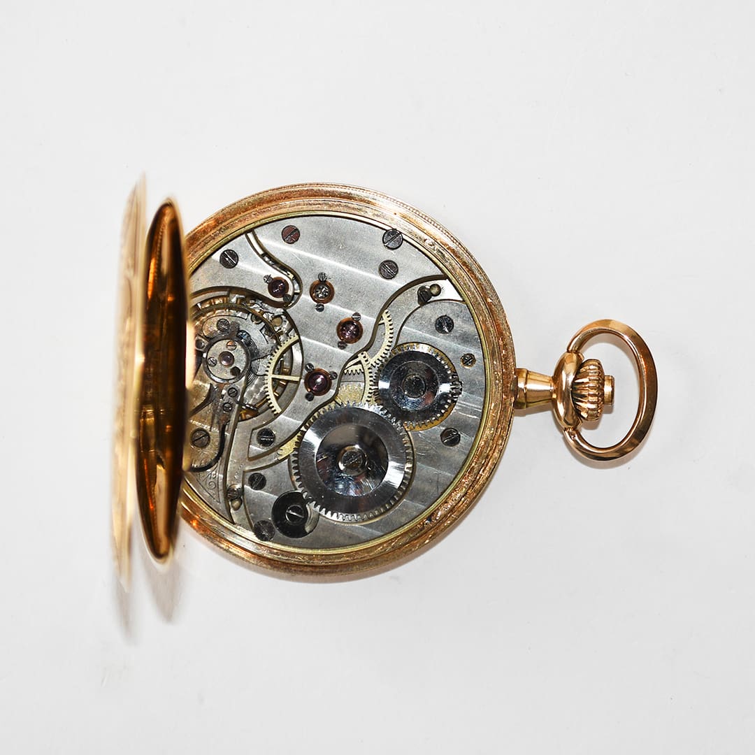 14K Yellow Gold Invicta Pocket Watch 47mm - Image 4