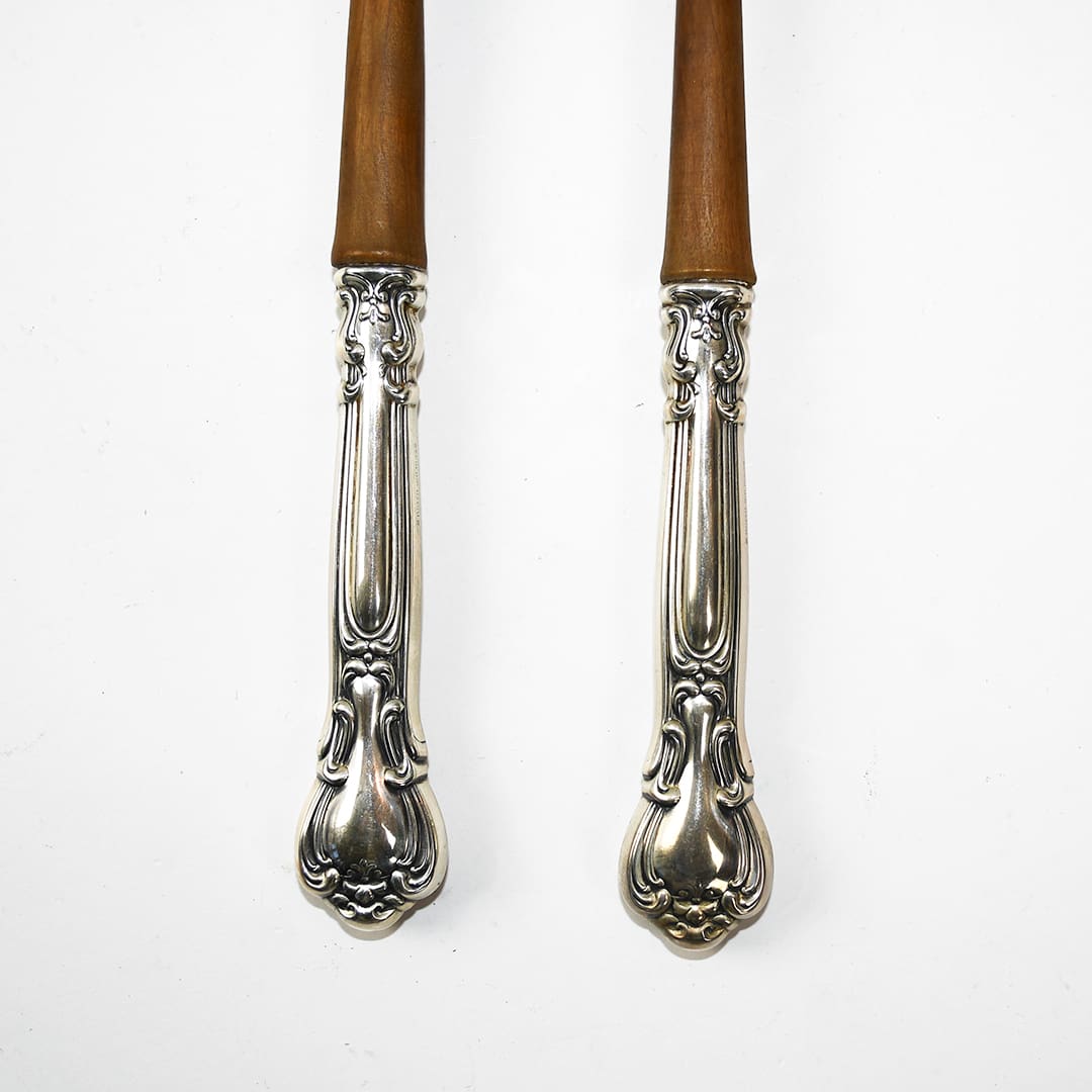 Chantilly by Gorham Wooden Salad Serving Set 10 7/8'' - Image 3