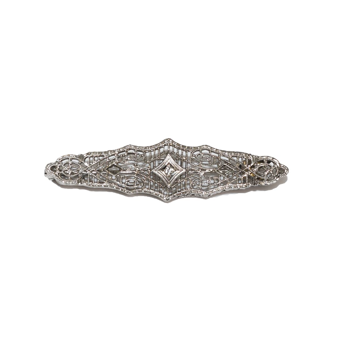 Art Deco Filigree Pin
