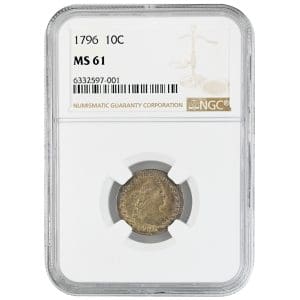 1834 10C Capped Bust Dime NGC MS65 Small 4 - Tangible Investments
