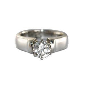 Platinum Diamond Solitaire Ring
