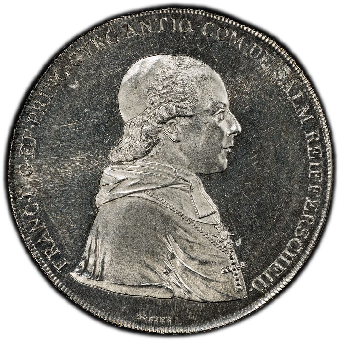 1801-A Thaler Gurk Austria Rare Coin, PCGS MS62