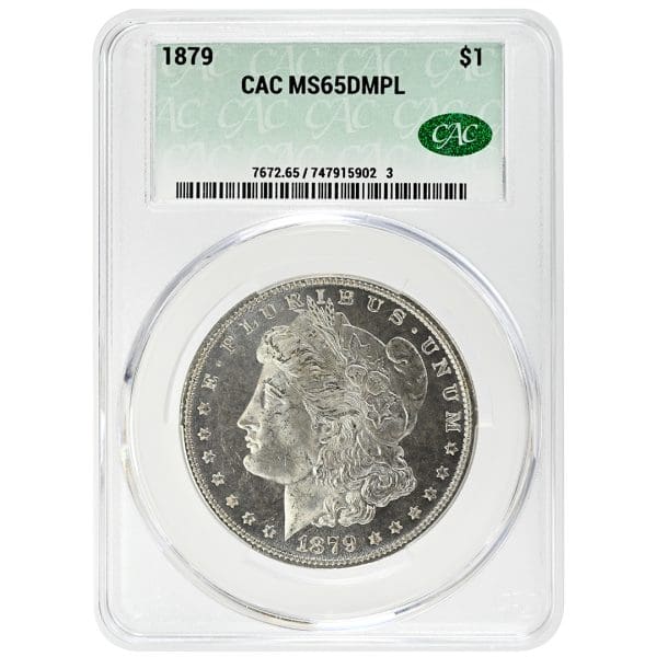 1879 $1 Morgan Dollar, CAC MS65DMPL