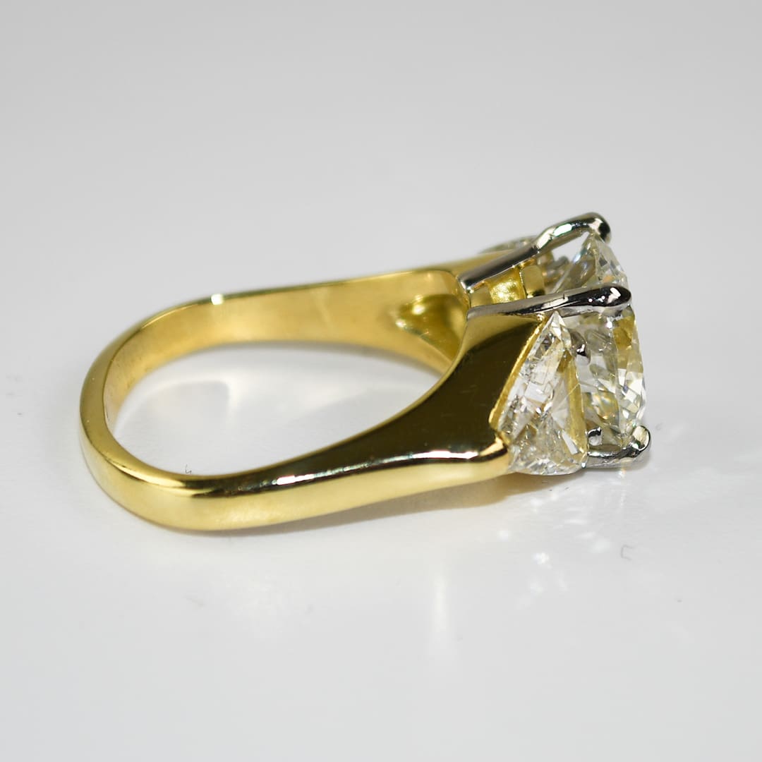 18K Yellow Gold GIA Certified Diamond Engagement Ring 6.73ct - Image 3
