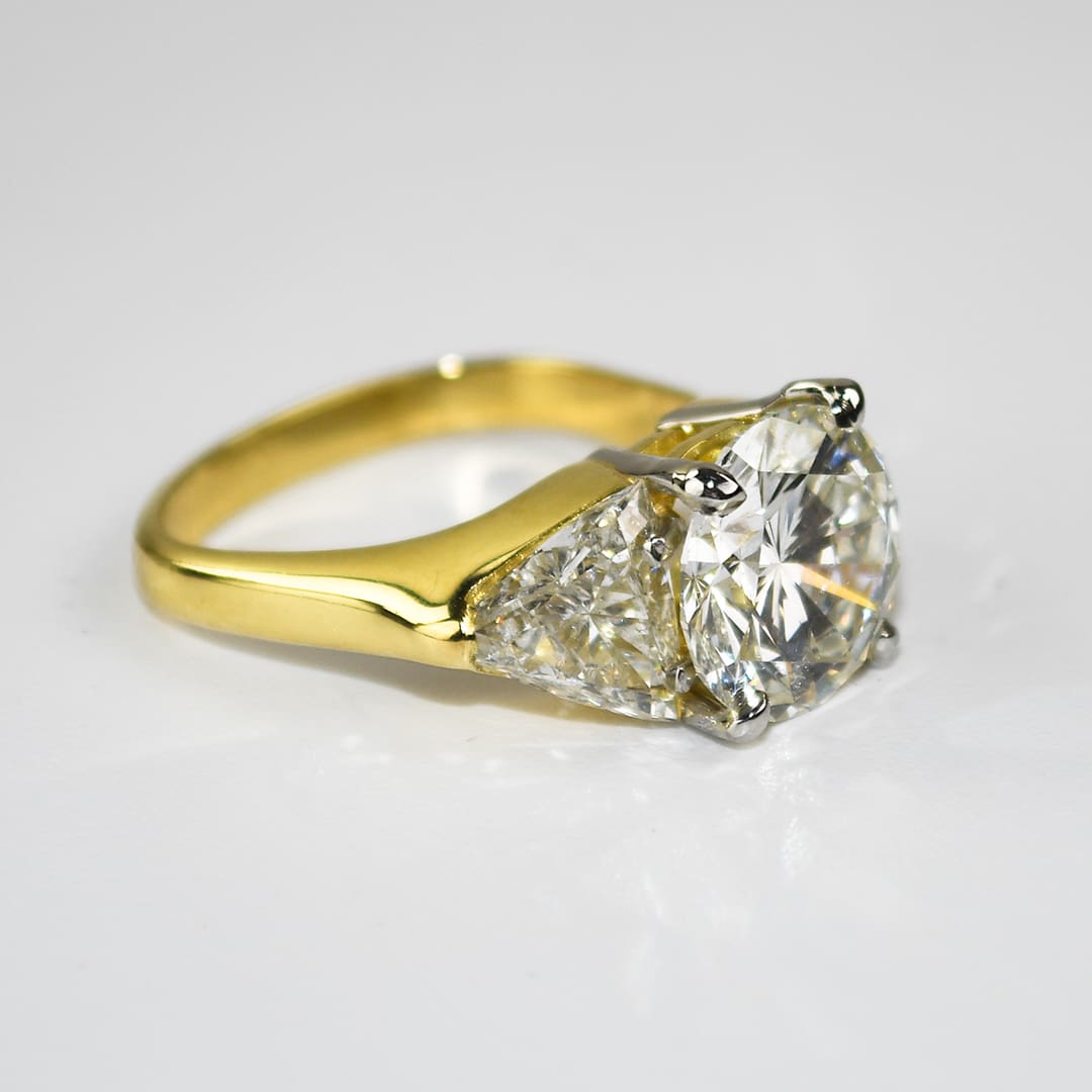 18K Yellow Gold GIA Certified Diamond Engagement Ring 6.73ct - Image 2