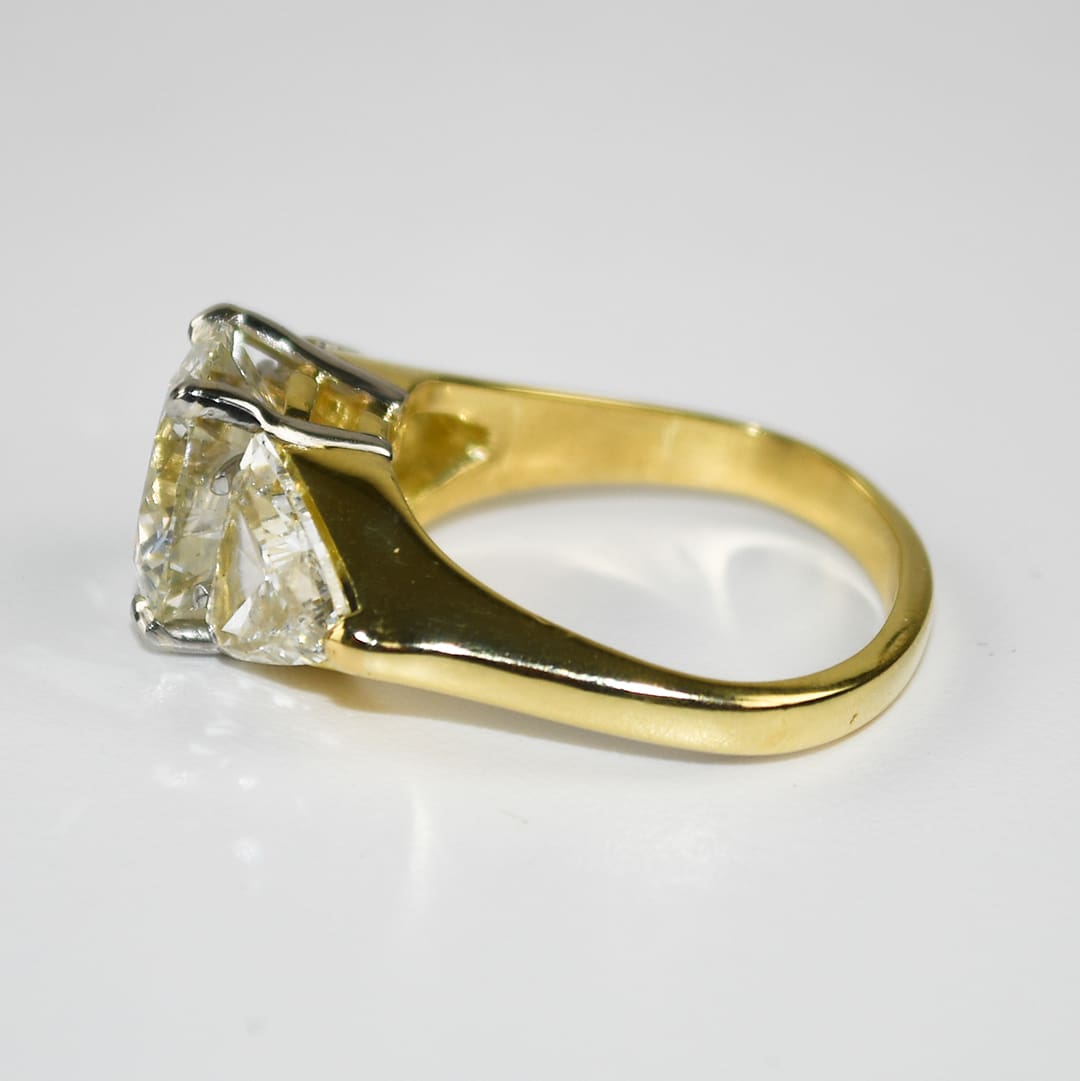 18K Yellow Gold GIA Certified Diamond Engagement Ring 6.73ct - Image 5