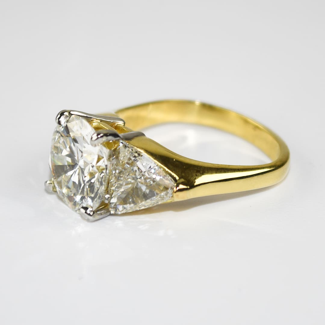 18K Yellow Gold GIA Certified Diamond Engagement Ring 6.73ct - Image 6