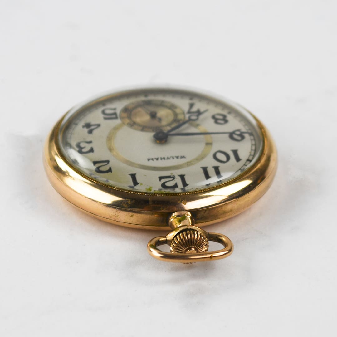 Waltham Gold Filled Pocket Watch Size 12 - Image 6