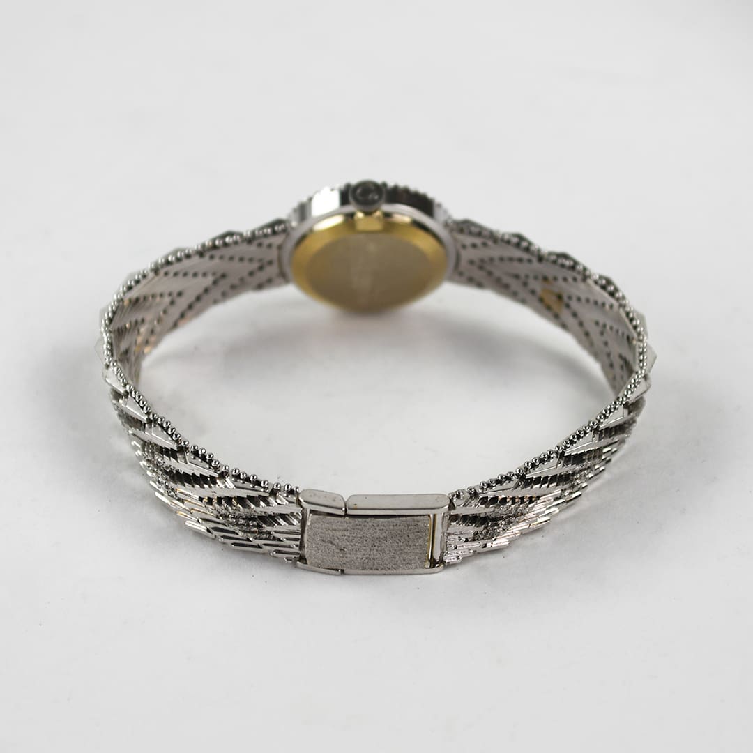 18K White Gold Vintage Diamond Omega Watch 21.5mm - Image 4