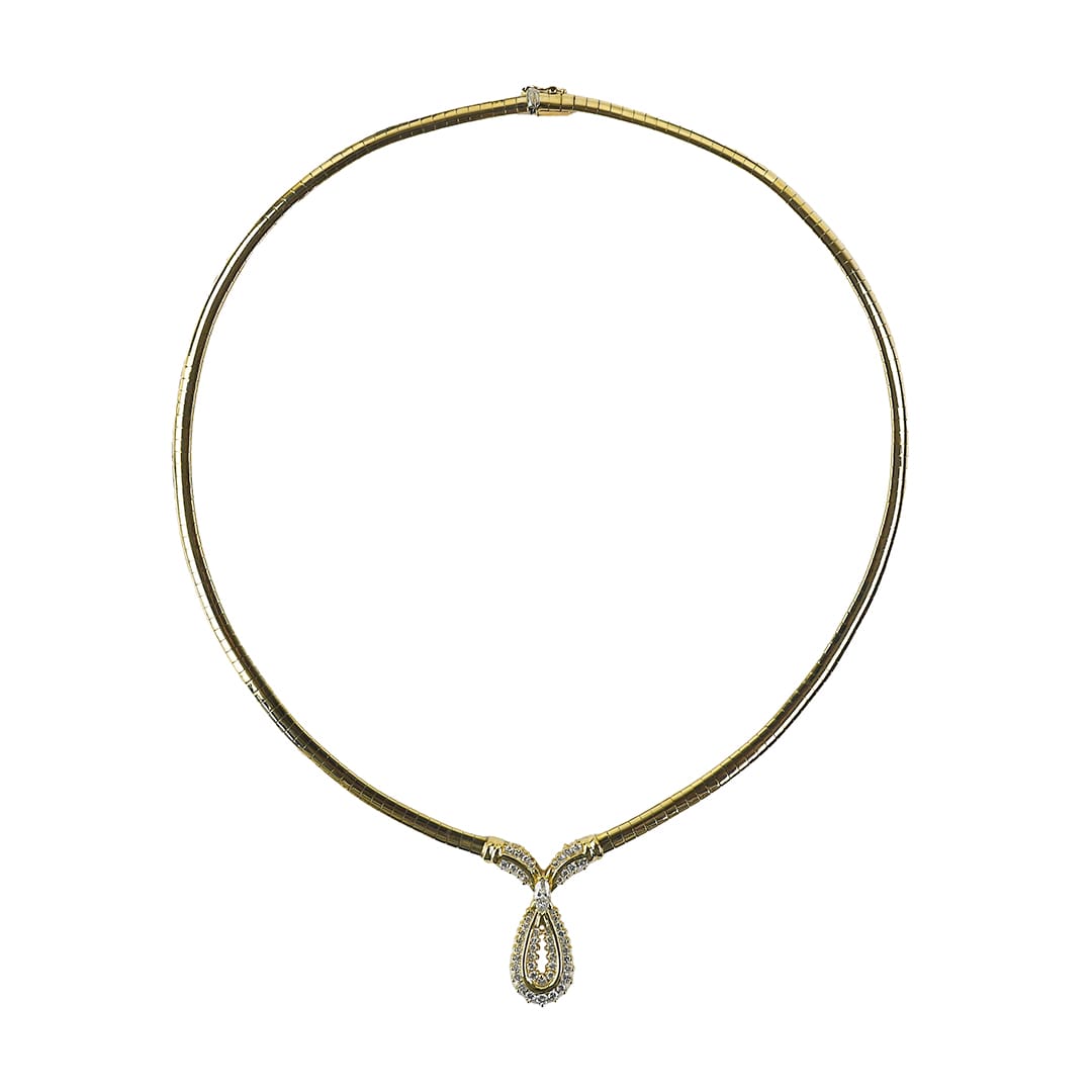 Marquise Diamond Pendant Necklace