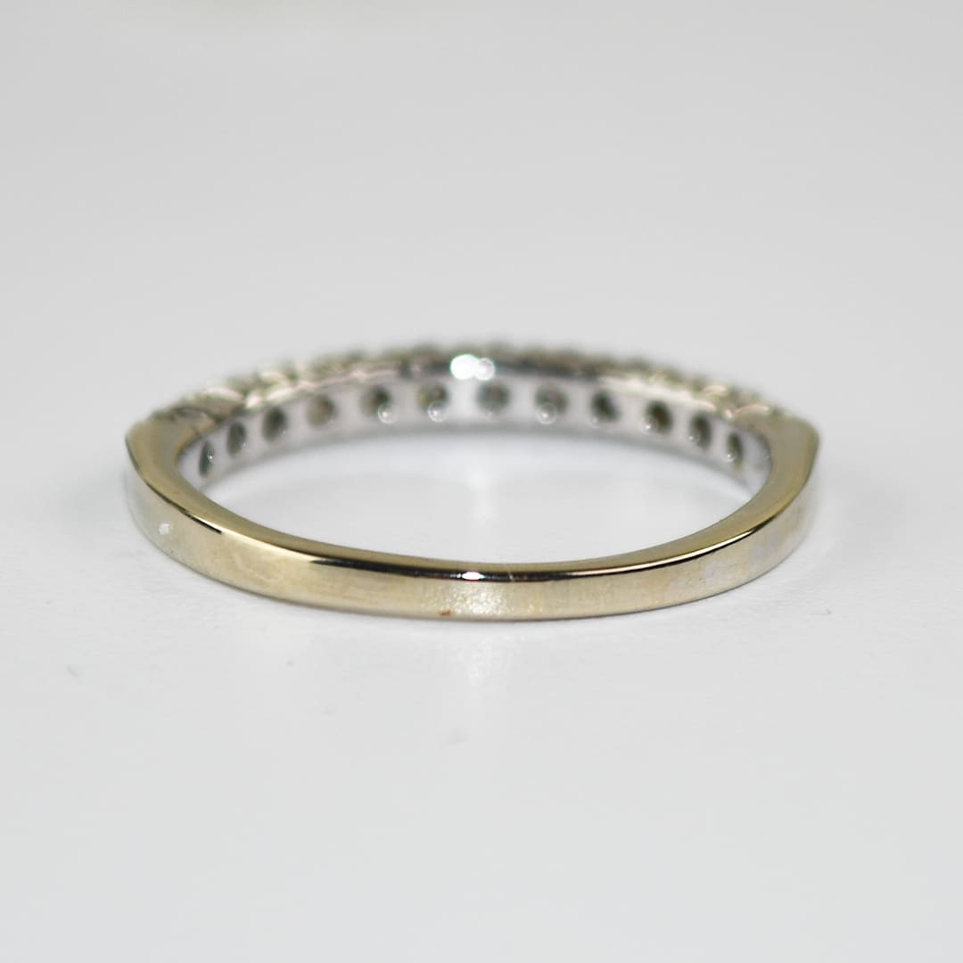 14K White Gold Diamond Band Ring 0.35ct - Image 4
