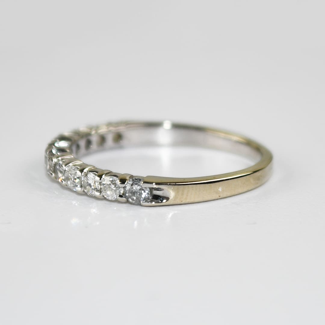 14K White Gold Diamond Band Ring 0.35ct - Image 5