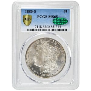 1880-S $1 Morgan Dollar Rare Coin PCGS MS68 CAC