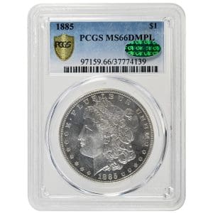 1885 $1 Morgan Dollar Rare Coin PCGS MS66DMPL CAC