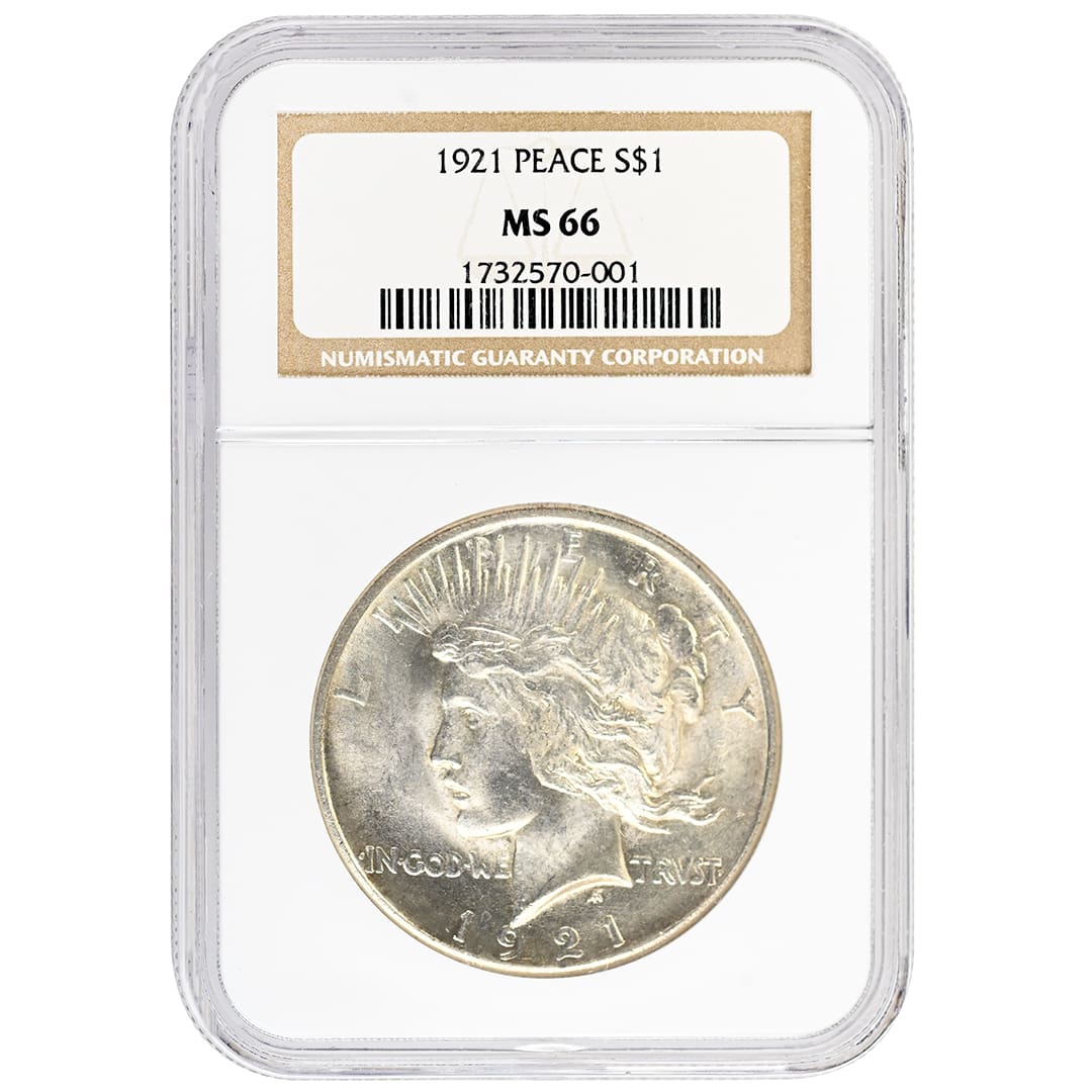 『NGC AU DETAILS』ピースダラーハイレリーフ銀貨(1921年) NGC AU DETAILS』ピースダラーハイレリーフ銀貨(1921年)