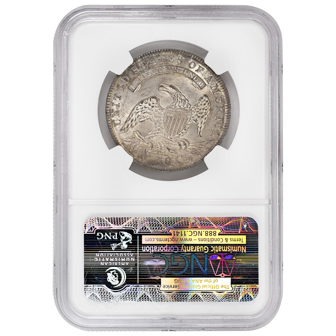 アメリカ1836年 50Cents 銀貨 キャップバスト 1836-reeded-edge-50-cents-