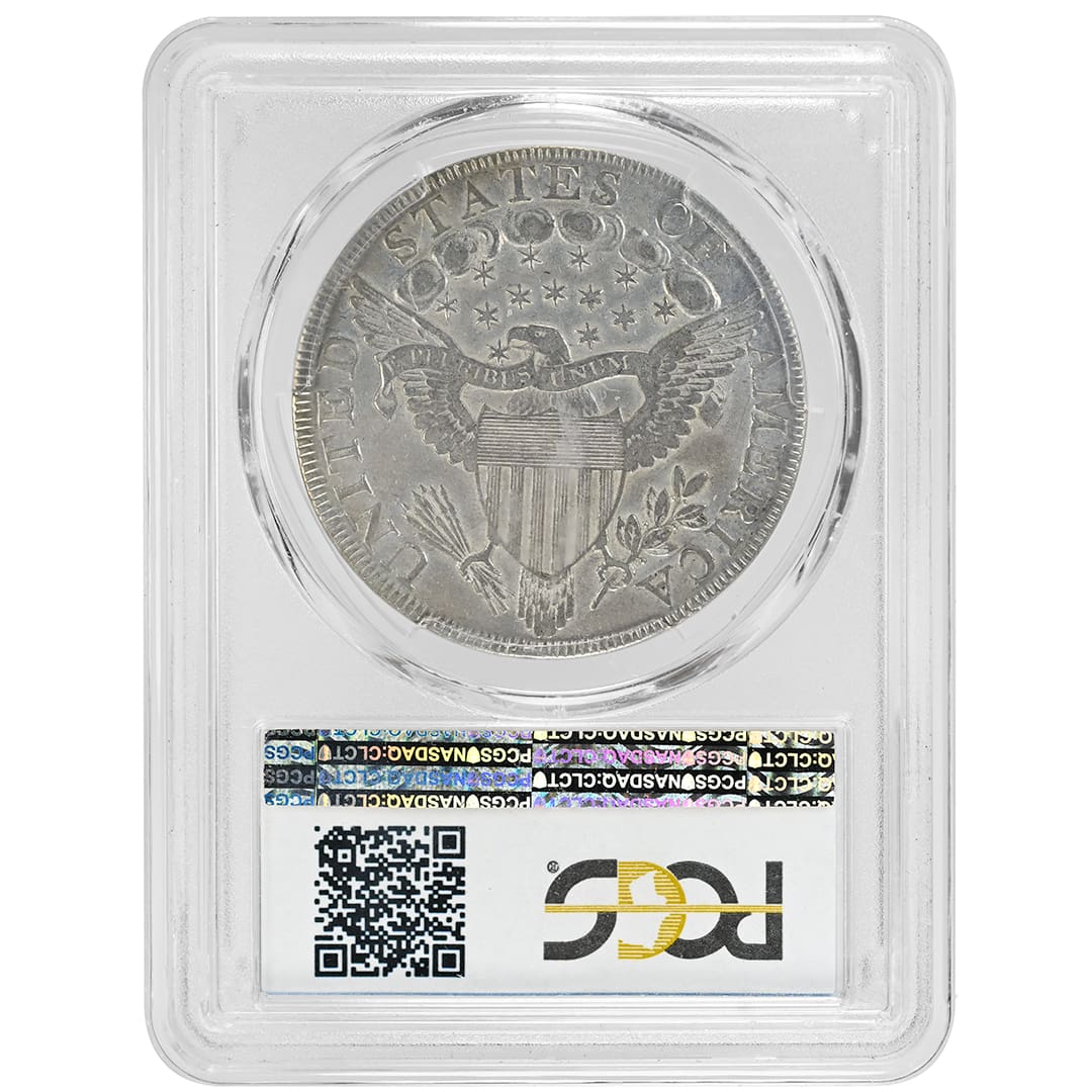 1800 $1 Bust Dollar PCGS XF40, Dotted Date Draped - Tangible