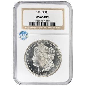 1881-S $1 Morgan Dollar Rare Coin NGC MS66DPL