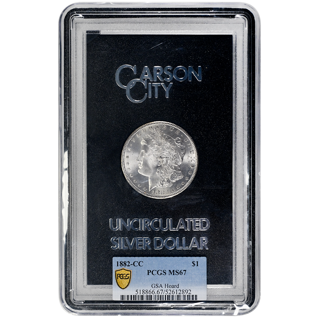 1882-CC $1 Morgan Dollar GSA Hoard PCGS MS67 - Tangible Investments