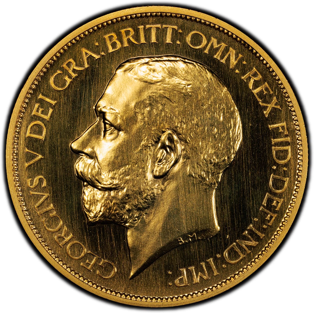 1911 5 Sovereign GREAT BRITAIN PCGS PR65+ George V