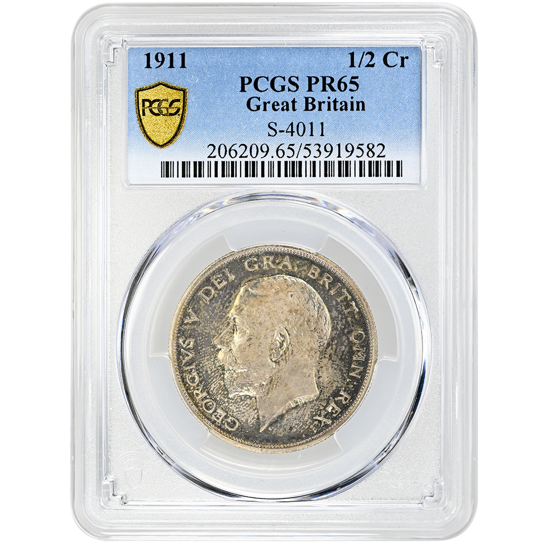 1911 1/2 Crown Half Crown PCGS PR65