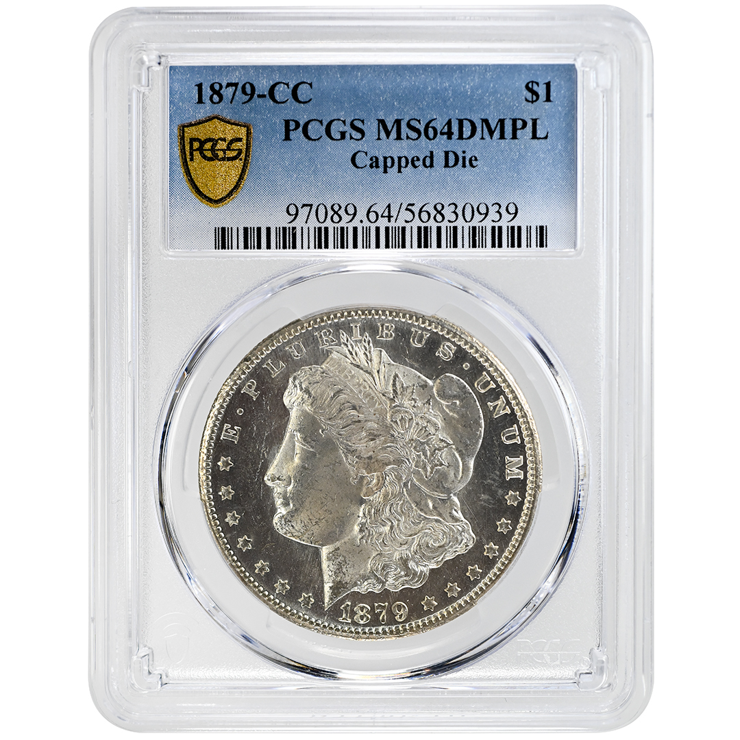 1879-CC $1 Capped Die, PCGS MS64DMPL, Morgan Dollar