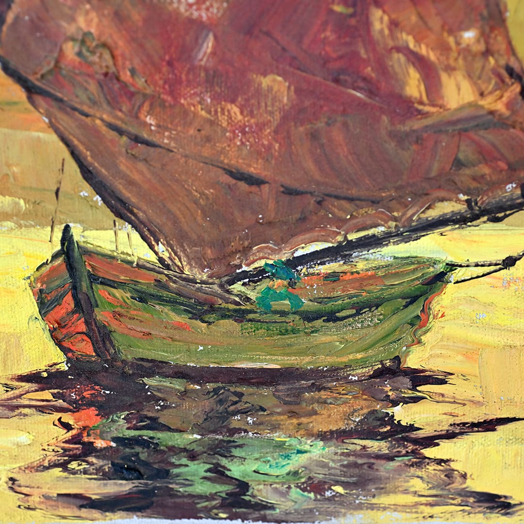 Sail Coat painting by Helen Hafer california artist
