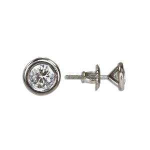 Platinum Diamond Stud Earrings